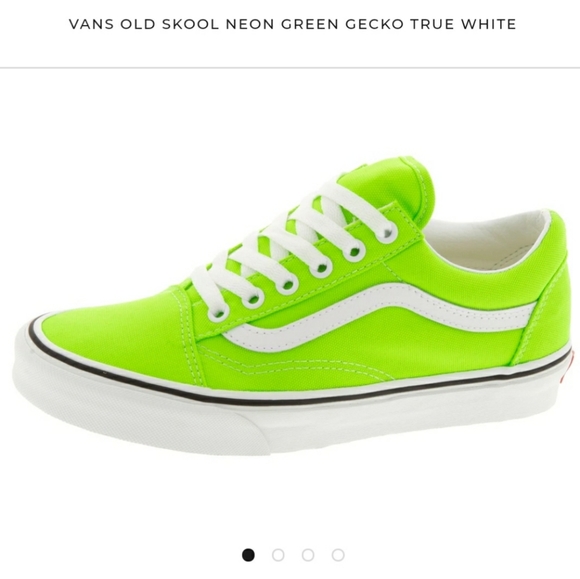 lime green vans old skool